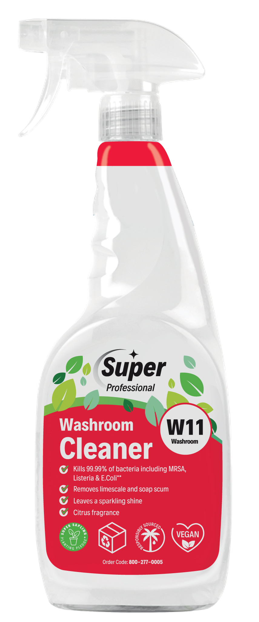 PROFESSIONAL 750ML WASHROOM CLEANER X6